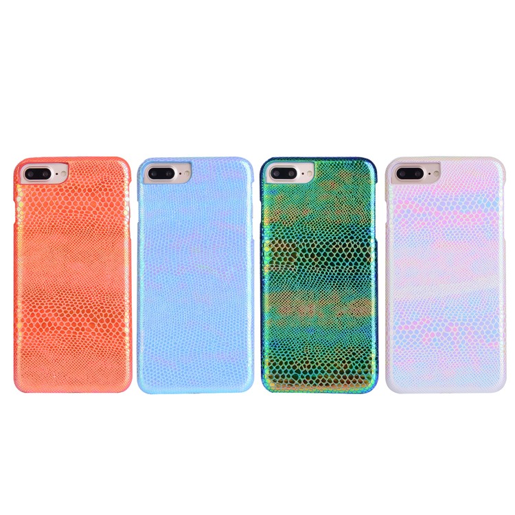 For iPhone 7 Plus 5.5 inch Fantasy Snake Skin Texture PC Mobile Phone Case - Pink-4