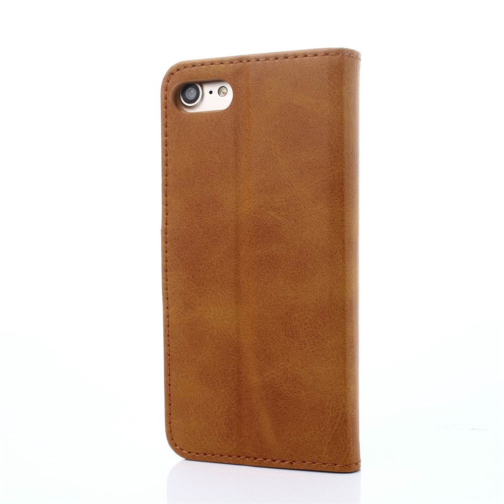 LC.IMEEKE PU Leather Protection Cell Phone Case with Card Slots for iPhone 8 / 7 4.7 inch - Brown-2