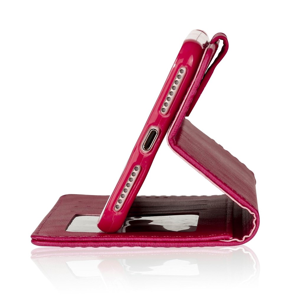 LC.IMEEKE Leather Wallet Mobile Shell for iPhone 8 Plus / 7 Plus 5.5 inch - Rose-7