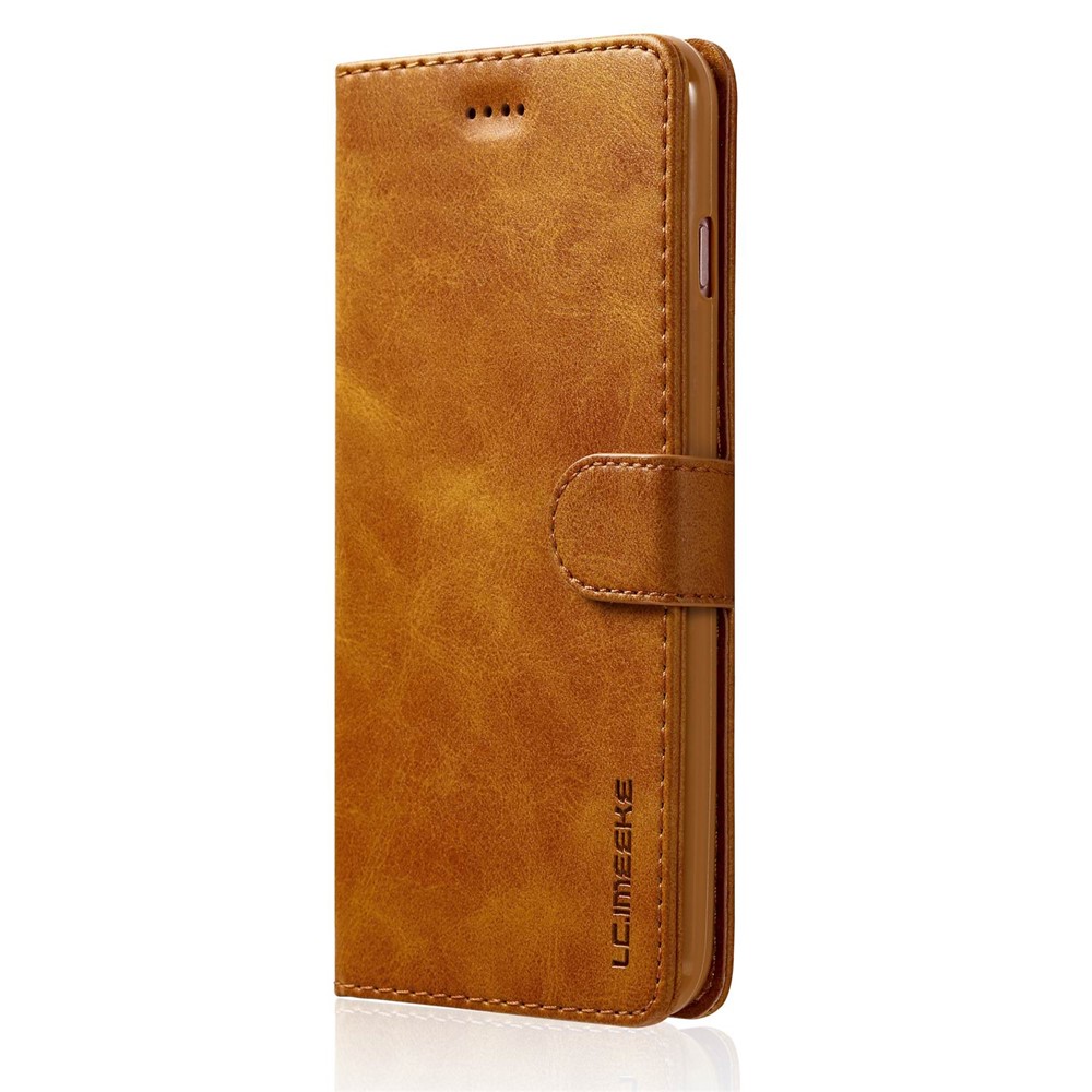 LC.IMEEKE Leather Stand Case Phone Accessory for iPhone 8 Plus / 7 Plus 5.5 inch - Brown-2
