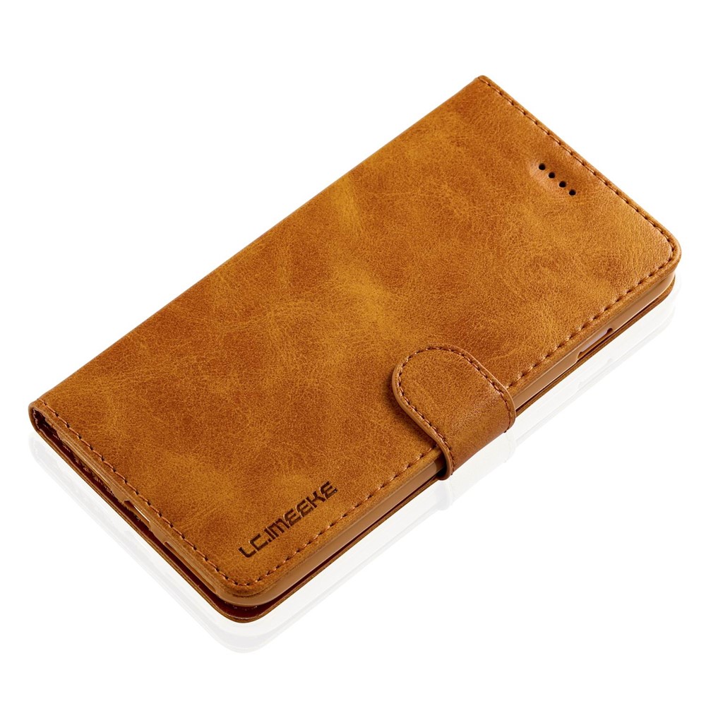 LC.IMEEKE Leather Stand Case Phone Accessory for iPhone 8 Plus / 7 Plus 5.5 inch - Brown-6