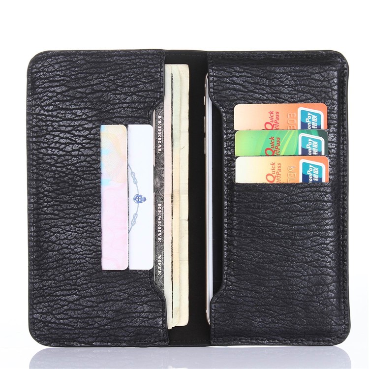 LC.IMEEKE Universal Leather Wallet Cover for iPhone 7 Plus / 6s Plus / 6 Plus 5.5 inch - Black-3