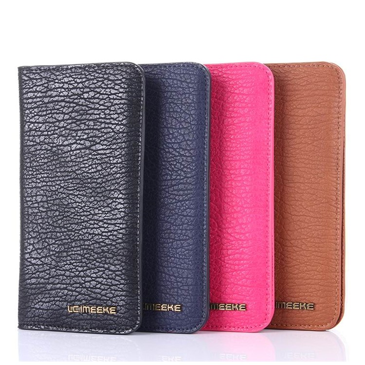 LC.IMEEKE Universal Leather Wallet Cover for iPhone 7 Plus / 6s Plus / 6 Plus 5.5 inch - Black-4