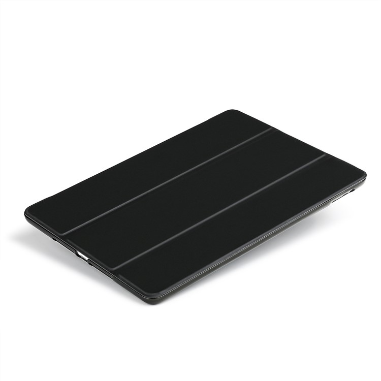 Tri-fold PU Leather Smart Flip Tablet Shell Cover for iPad 9.7 (2017) - Black-10