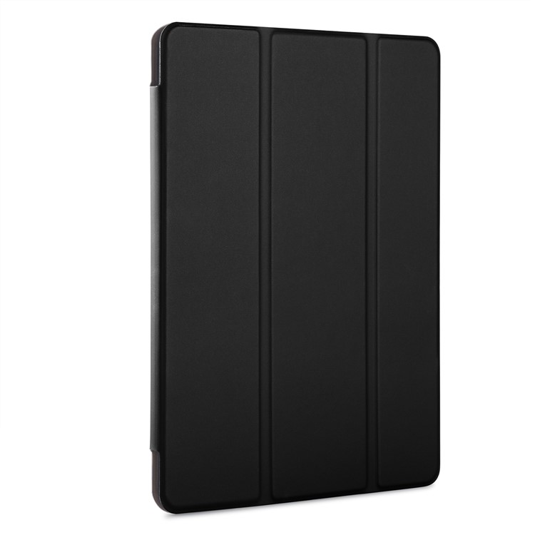 Tri-fold PU Leather Smart Flip Tablet Shell Cover for iPad 9.7 (2017) - Black-3