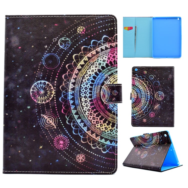 

Pattern Printing Leather Wallet Stand Cover for iPad 9.7 (2018) / 9.7 (2017) - Beautiful Ethnic Pattern, iPad 9.7 (2017)
