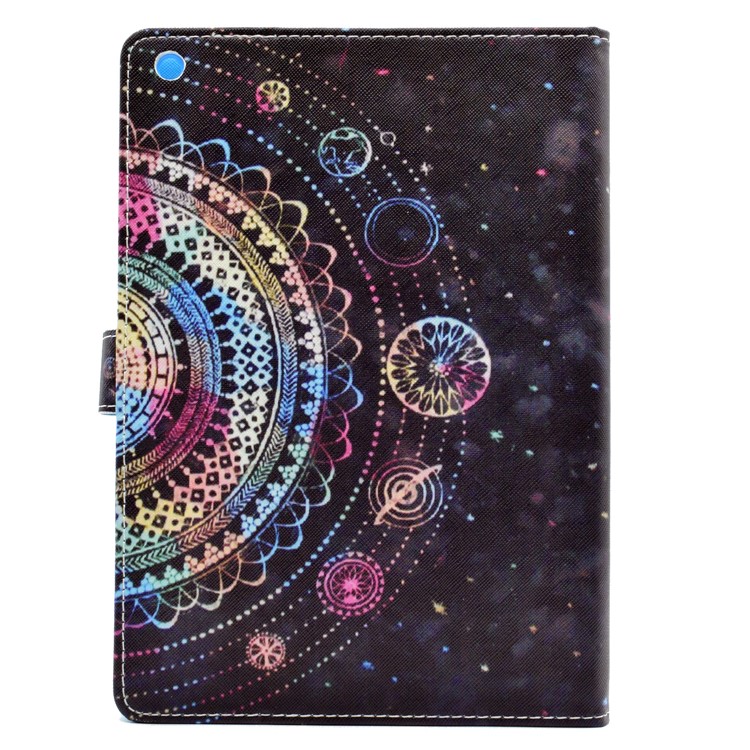 Pattern Printing Leather Wallet Stand Cover for iPad 9.7 (2018) / 9.7 (2017) - Beautiful Ethnic Pattern-3