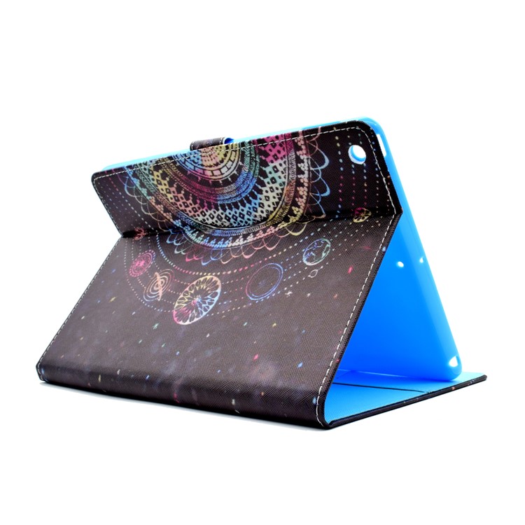 Pattern Printing Leather Wallet Stand Cover for iPad 9.7 (2018) / 9.7 (2017) - Beautiful Ethnic Pattern-4