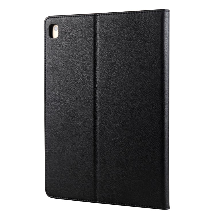 CMAI2 Leather Card Slots Stand Case with Stylus Pen Holder for iPad 9.7 (2017) - Black-2