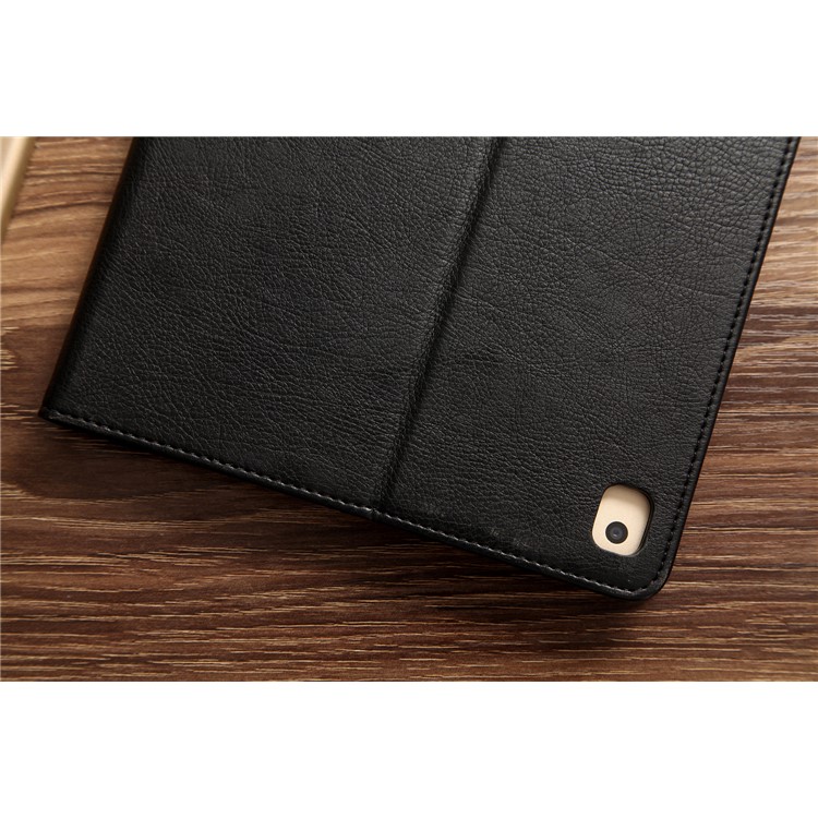 CMAI2 Leather Card Slots Stand Case with Stylus Pen Holder for iPad 9.7 (2017) - Black-6