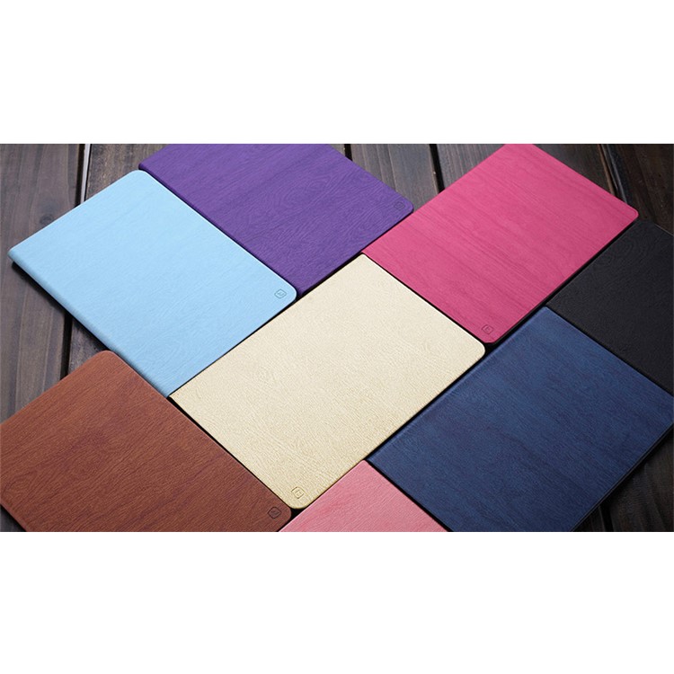TORRAS Wood Grain Smart Leather Case Stand for iPad 9.7 (2017) - Black-5