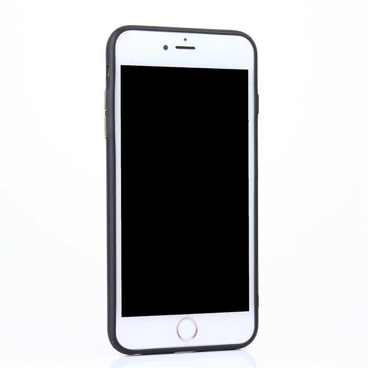 LC.IMEEKE Rivet Leather Coated TPU Card Slot Mobile Casing for iPhone 6s/6 - Black-4