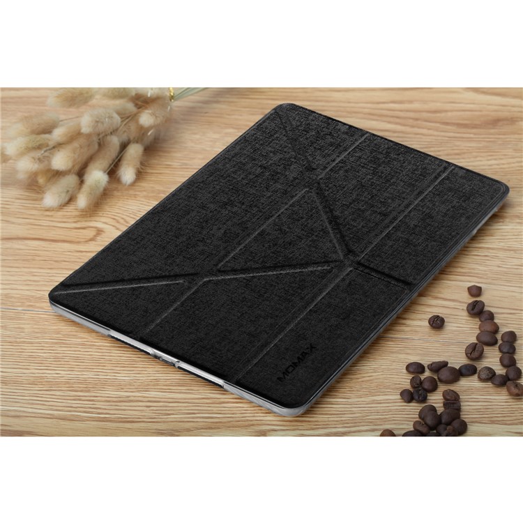 MOMAX Origami Tri-fold Stand Leather Smart Case for iPad 9.7 inch (2017) - Black-13