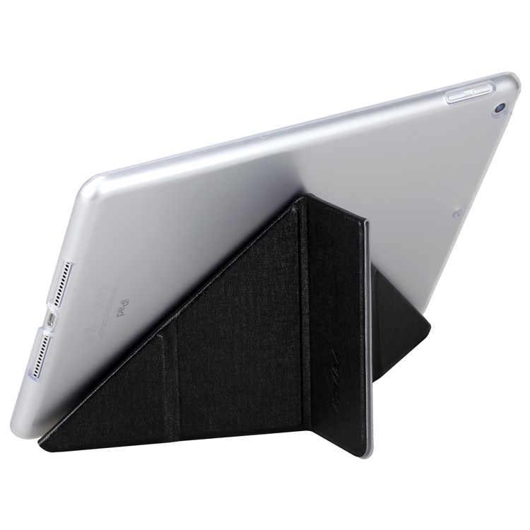 MOMAX Origami Tri-fold Stand Leather Smart Case for iPad 9.7 inch (2017) - Black-7