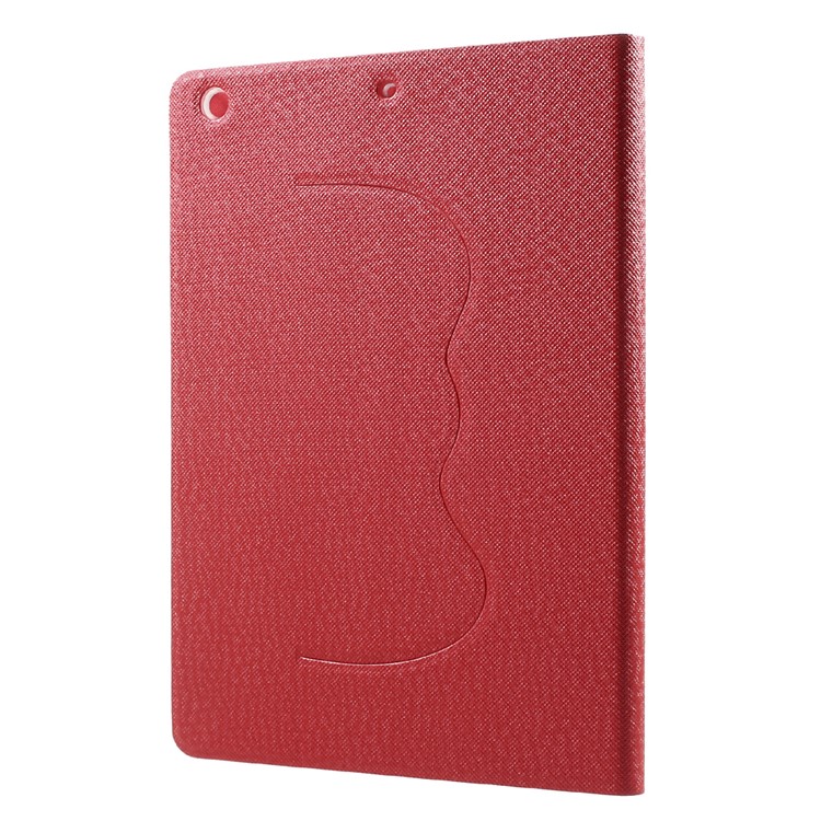 For iPad 9.7-inch (2017) 360 Degree Rotary Stand Leather Smart Case - Red-4