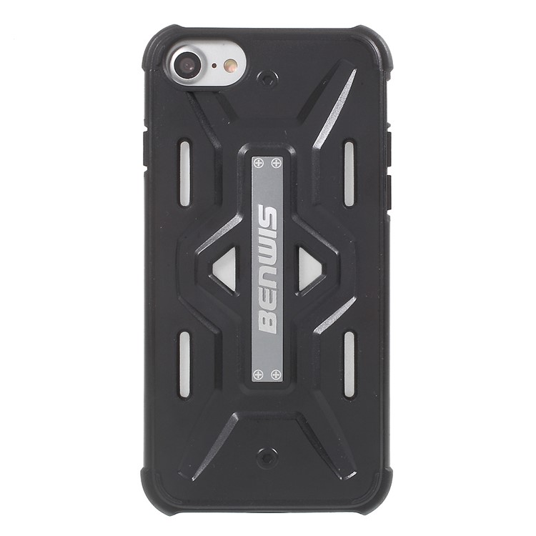 BENWIS Cool Armor PC + TPU Hybrid Case for iPhone 7 4.7 inch - Black-3