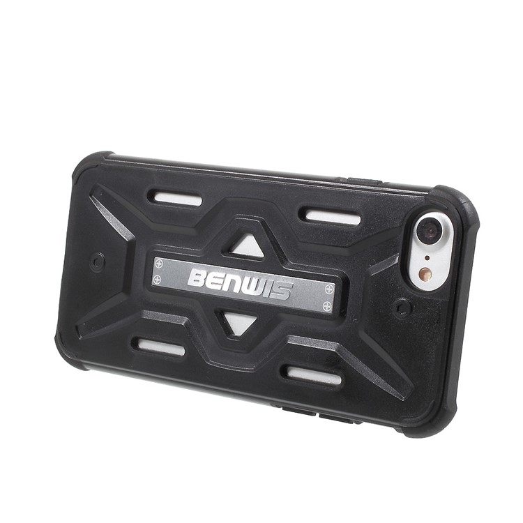 BENWIS Cool Armor PC + TPU Hybrid Case for iPhone 7 4.7 inch - Black-4