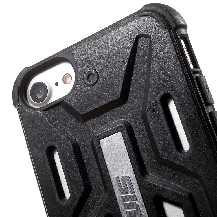 BENWIS Cool Armor PC + TPU Hybrid Case for iPhone 7 4.7 inch - Black-5
