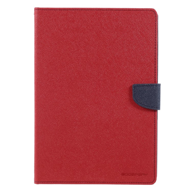 MERCURY GOOSPERY Leather Wallet Case with Stand for iPad 9.7 (2018) / 9.7 (2017) - Red-2