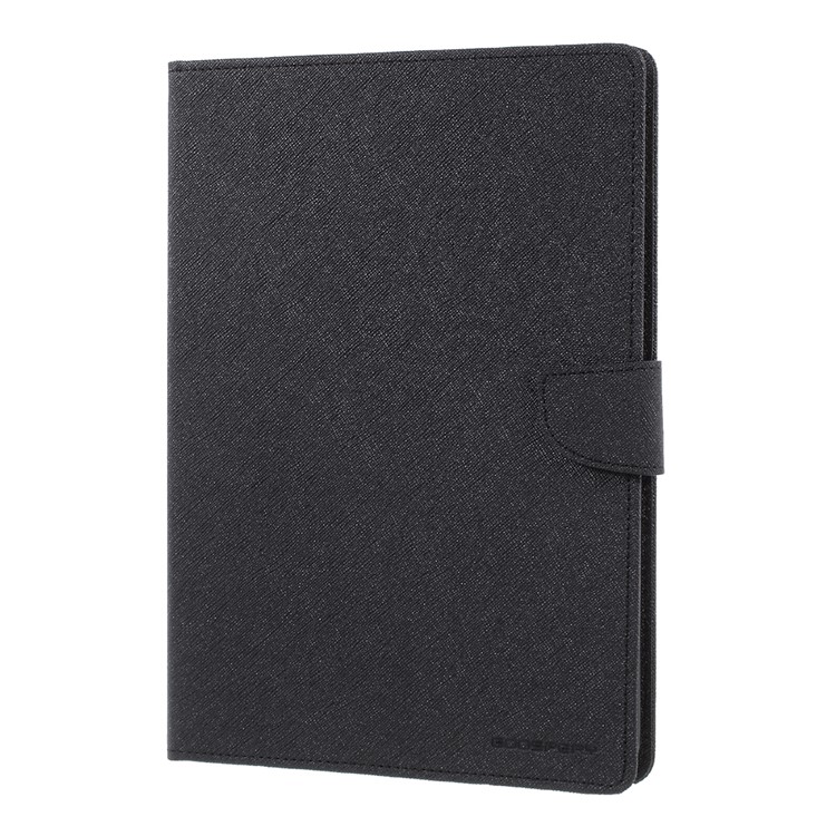 MERCURY GOOSPERY Wallet Leather Tablet Case for iPad 9.7 (2018) / 9.7 (2017) - All Black-3