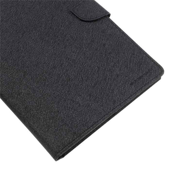 MERCURY GOOSPERY Wallet Leather Tablet Case for iPad 9.7 (2018) / 9.7 (2017) - All Black-7