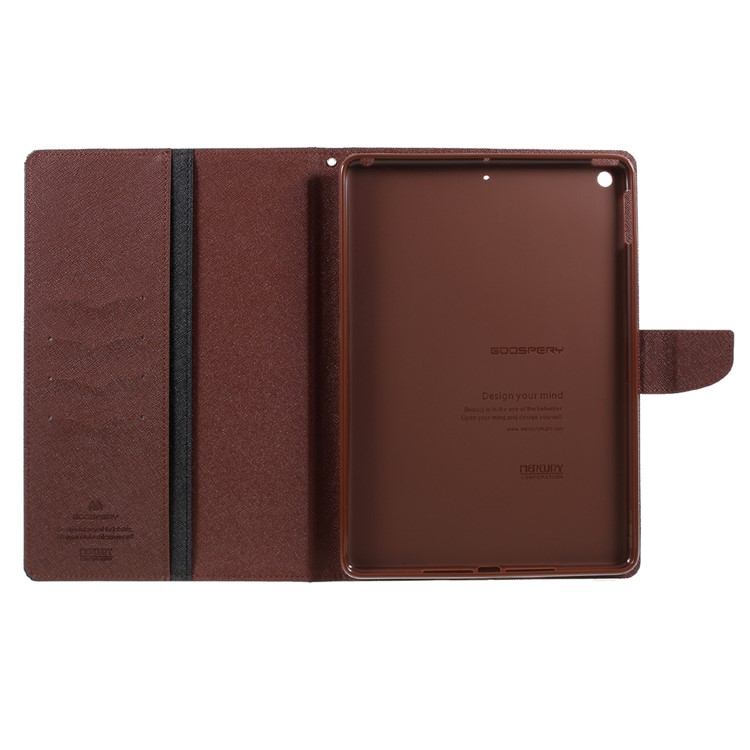 MERCURY GOOSPERY Wallet Leather Case for iPad 9.7 (2018) / 9.7 (2017) - Brown / Black-7