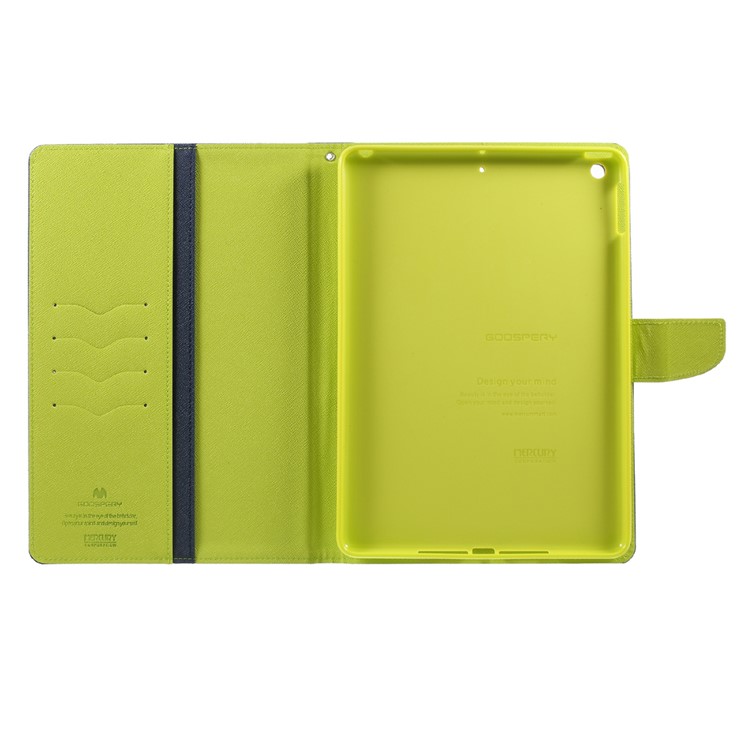 MERCURY GOOSPERY Flip Stand Wallet Leather Case for iPad 9.7 (2018) / 9.7 (2017) - Dark Blue-7