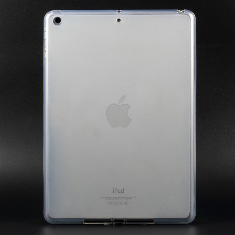 Outer Glossy Inner Matte TPU Shell Cover for iPad Pro 9.7 inch - Transparent-1