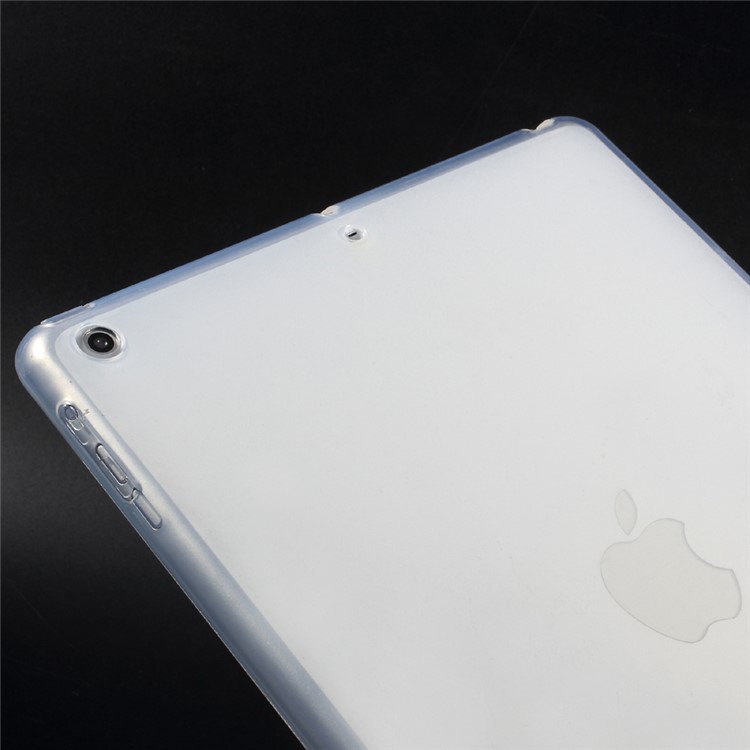 Outer Glossy Inner Matte TPU Shell Cover for iPad Pro 9.7 inch - Transparent-3