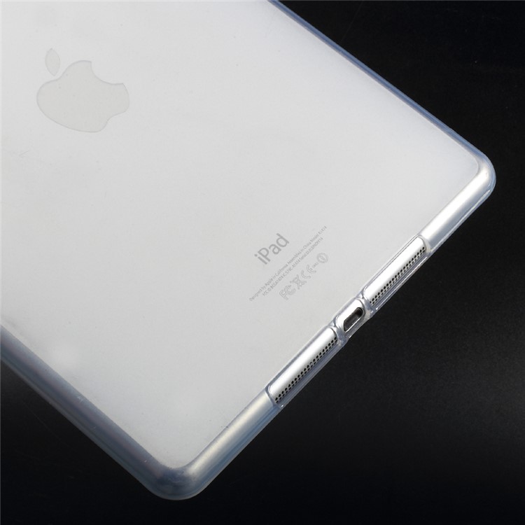 Outer Glossy Inner Matte TPU Shell Cover for iPad Pro 9.7 inch - Transparent-4