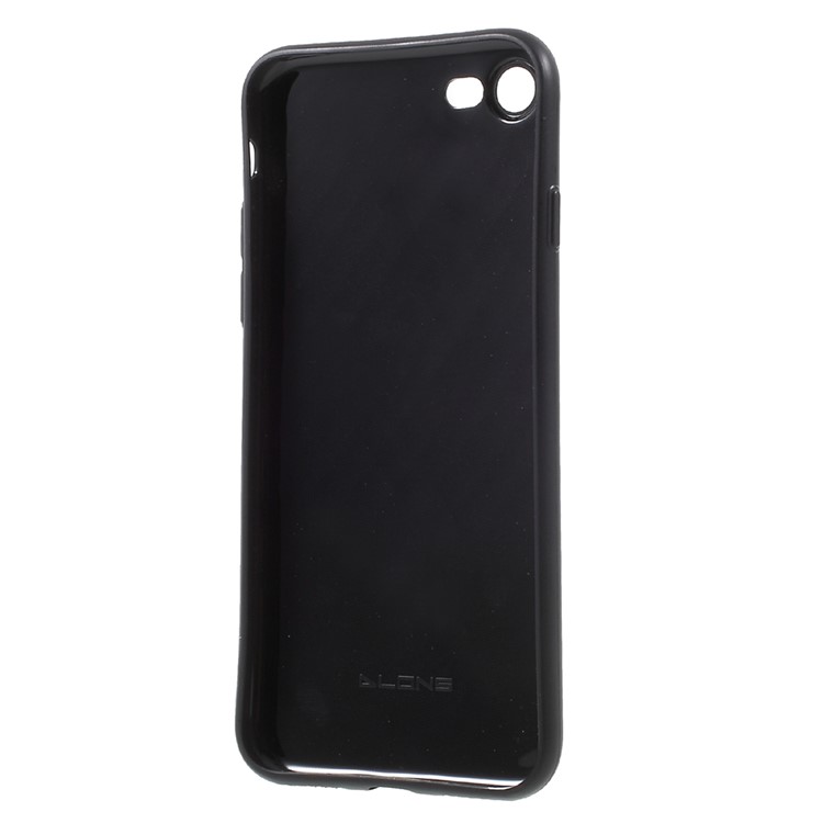 DLONS Grid Series for iPhone 7 4.7 Embossment Soft TPU Case Cover - Black-5