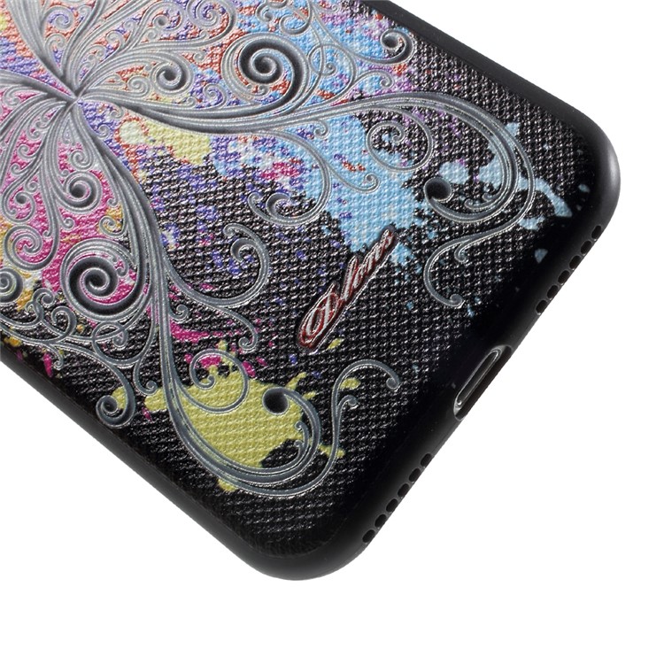 DLONS Charming Butterfly Series Embossing TPU Mobile Case for iPhone 7 4.7 inch - Black-5