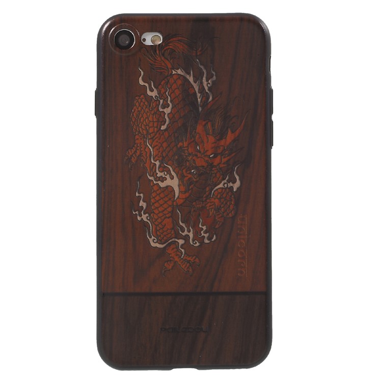 PAILEDOU Beast Series Embossed Pattern TPU Phone Case for iPhone 7 4.7 inch - Chinese Dragon-1