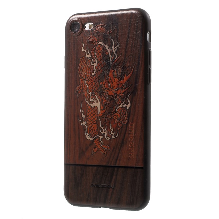 PAILEDOU Beast Series Embossed Pattern TPU Phone Case for iPhone 7 4.7 inch - Chinese Dragon-3