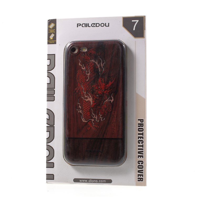 PAILEDOU Beast Series Embossed Pattern TPU Phone Case for iPhone 7 4.7 inch - Chinese Dragon-8