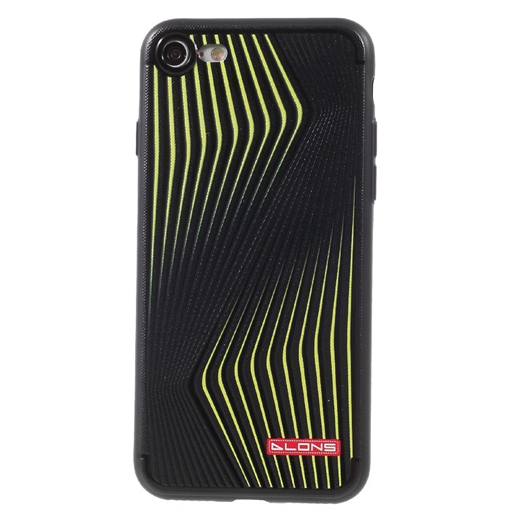 DLONS Dynamic Lines Series Embossment Soft TPU Case for iPhone 7 4.7 inch - Black-1