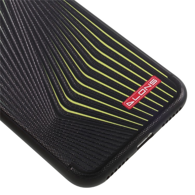 DLONS Dynamic Lines Series Embossment Soft TPU Case for iPhone 7 4.7 inch - Black-5
