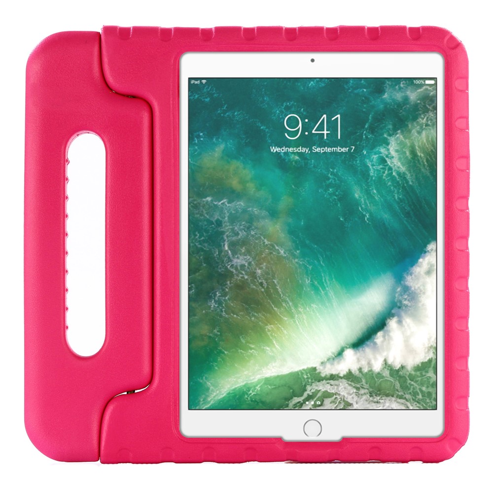 Para IPad 9,7 Pulgadas (2017) / IPad 9.7-Inch (2018) / IPad Air (2013) / IPad Air 2 A Prueba De Golpes EVA Friendly Friendly EVA Tablet Funda Protectora Con Soporte De Mango - Rosa