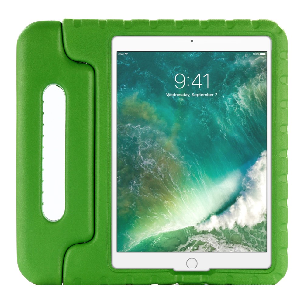 Para IPad 9,7 Pulgadas (2017) / IPad 9.7-Inch (2018) / IPad Air (2013) / IPad Air 2 A Prueba De Golpes EVA Friendly Friendly EVA Tablet Funda Protectora Con Soporte De Mango - Verde-2