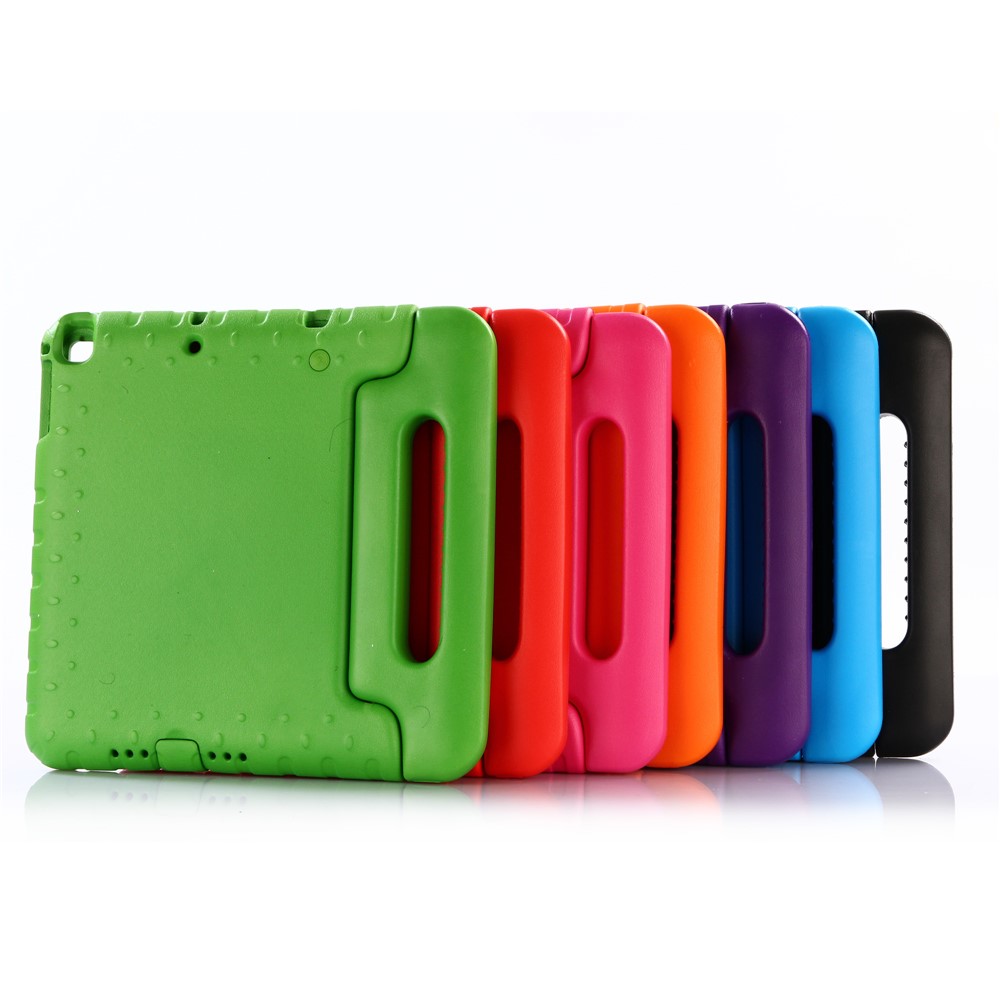 Para IPad 9,7 Pulgadas (2017) / IPad 9.7-Inch (2018) / IPad Air (2013) / IPad Air 2 A Prueba De Golpes EVA Friendly Friendly EVA Tablet Funda Protectora Con Soporte De Mango - Púrpura