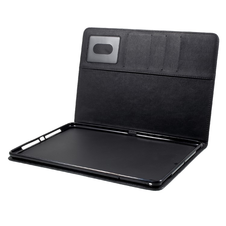 For iPad 9.7-inch (2017) Imprint 3D Pattern Smart Wallet Stand Leather Tablet Case - Blue Wolf-11
