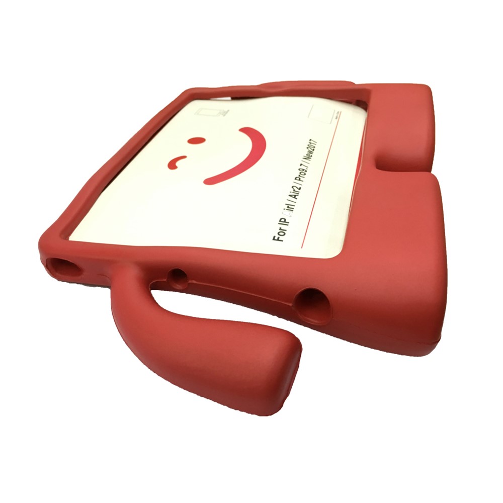 3D Милый Ребенок Мультфильма Безопасный Ударопрочный Стенд EVA Для Ipad 9.7 (2017) / Воздух 2 / Воздух - Красный-4