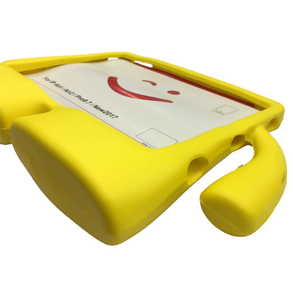 3D Cute Cartoon Kids Friendly Shockproof EVA Stand Case for iPad 9.7 (2018) / 9.7 (2017) / Air 2 / Air - Yellow-3