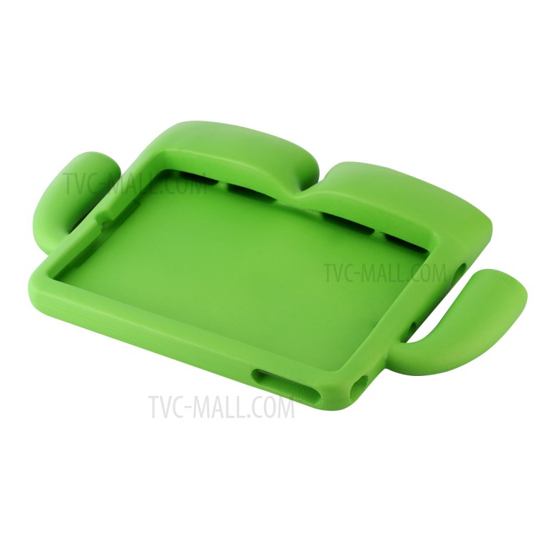 3D Cute Cartoon Handles Kids Safe EVA Stand Case for iPad 9.7 (2018) / 9.7 (2017) / Air 2 / Air - Green-5