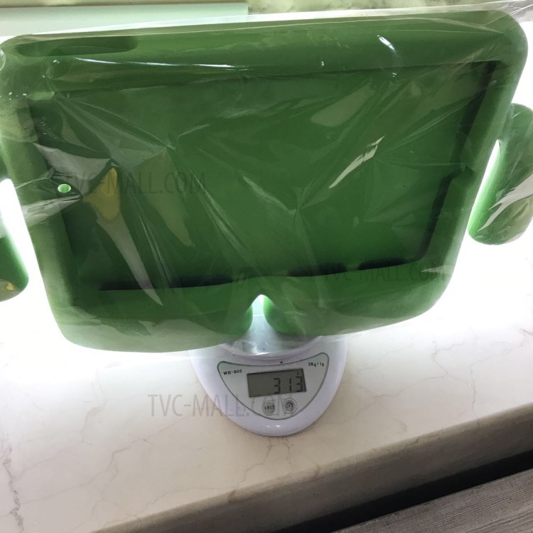 3D Cute Cartoon Handles Kids Safe EVA Stand Case for iPad 9.7 (2018) / 9.7 (2017) / Air 2 / Air - Green-7