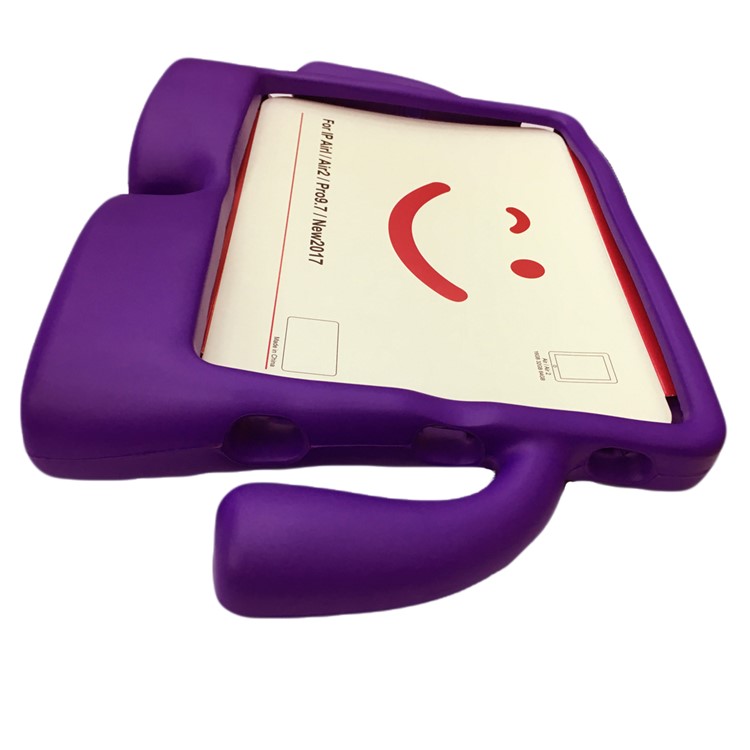 3D Cute Cartoon Shockproof EVA Kids Safe Cover Case for iPad 9.7 (2018) / 9.7 (2017) / Air 2 / Air - Purple-3