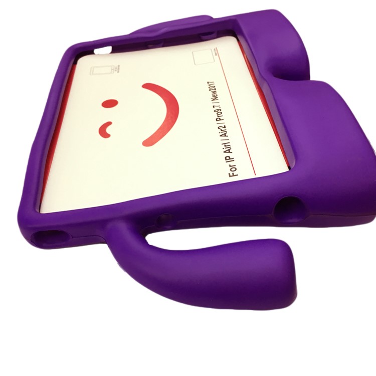 3D Cute Cartoon Shockproof EVA Kids Safe Cover Case for iPad 9.7 (2018) / 9.7 (2017) / Air 2 / Air - Purple-4