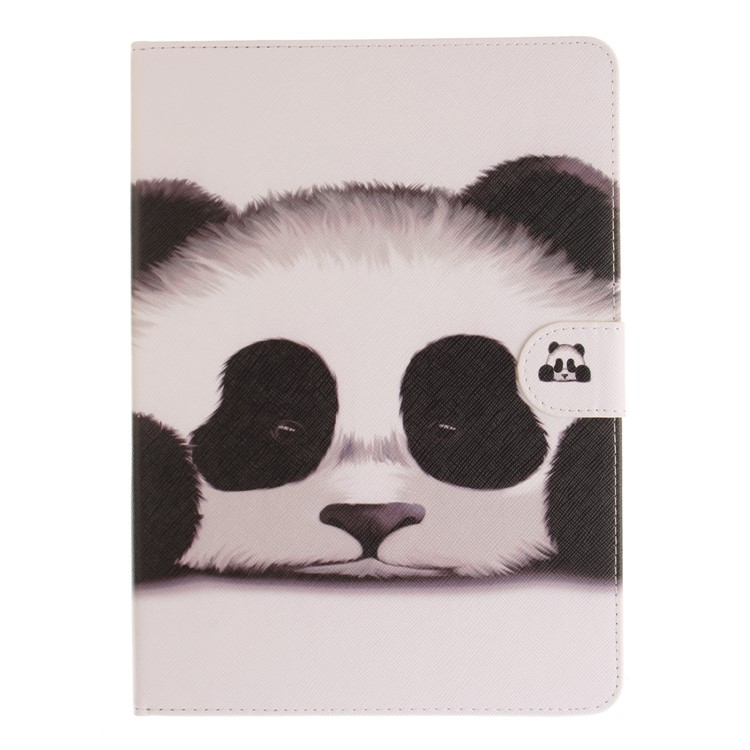 Pattern Printing Wallet Leather Smart Case for iPad 9.7 (2018) / 9.7 (2017) - Panda-2