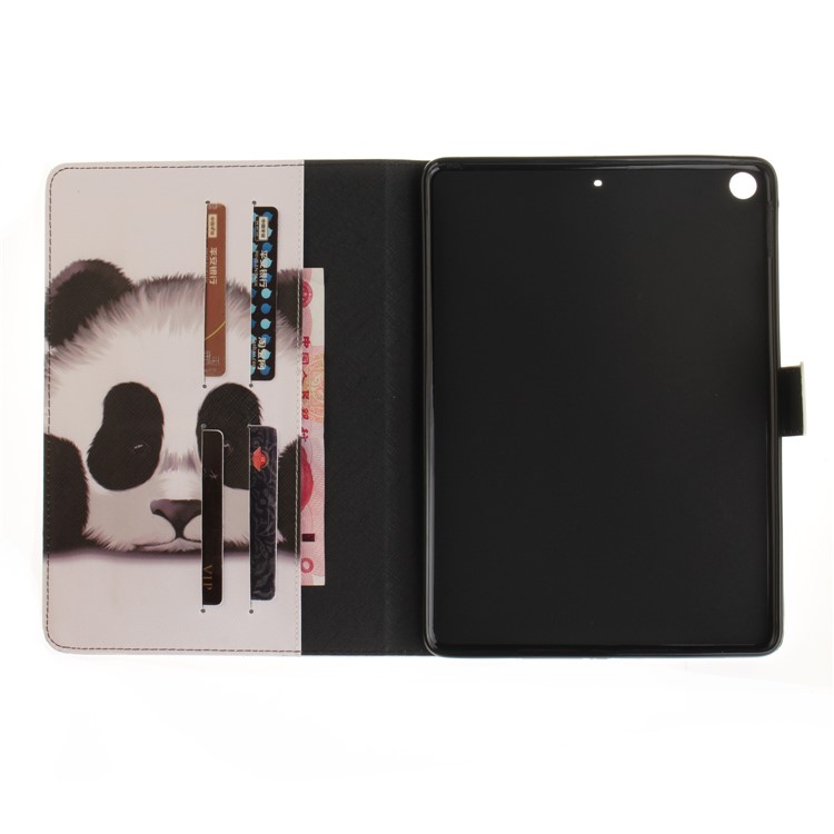 Pattern Printing Wallet Leather Smart Case for iPad 9.7 (2018) / 9.7 (2017) - Panda-9