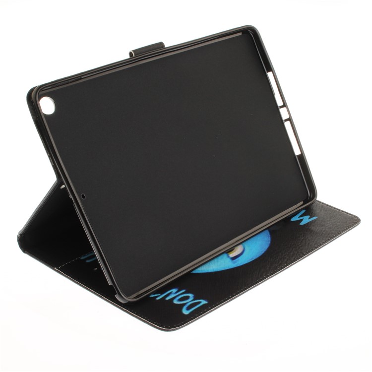Cubierta de protección elegante de la carpeta del cuero modelado para el iPad 9.7 pulgadas (2017) - no toque mi cojín-6